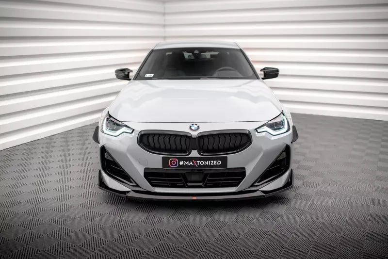 Maxton Design Frontlippe V.3 für BMW 2 Coupe M-Paket / M240i G42 Hochglanz schwarz – Ansicht 2