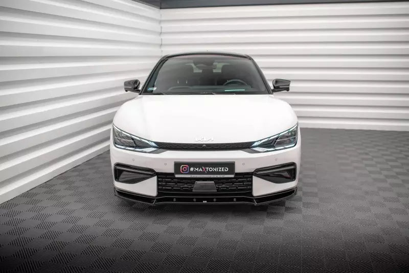 Maxton Design Frontlippe V.2 für Kia EV6 GT-Line Mk1 Hochglanz schwarz – Ansicht 2