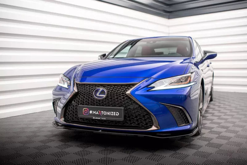 Maxton Design Frontlippe V.1 für Lexus ES F Sport Mk7 Hochglanz schwarz – Ansicht 1