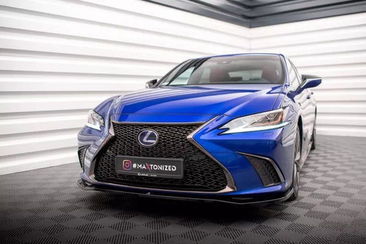 Maxton Design Frontlippe V.1 für Lexus ES F Sport Mk7 Hochglanz schwarz – Ansicht 1