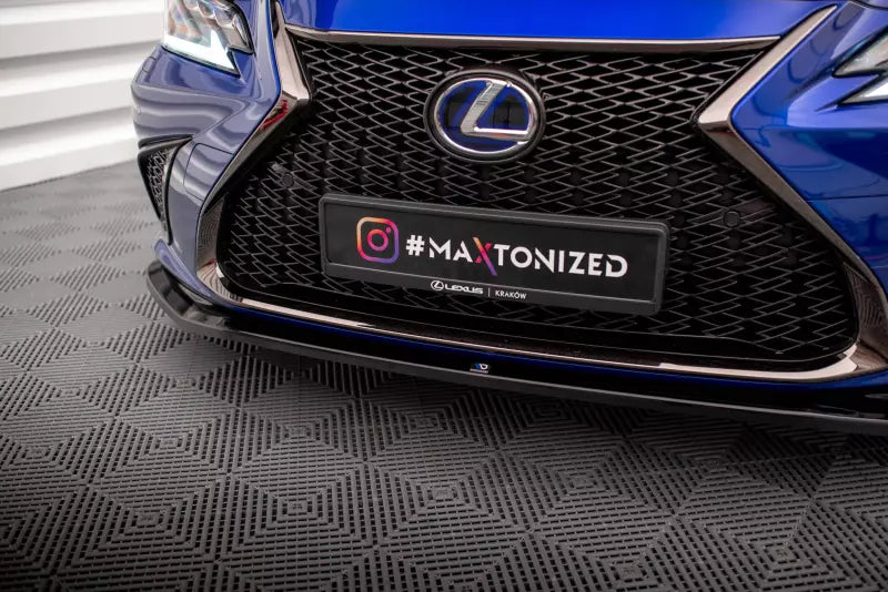 Maxton Design Frontlippe V.1 für Lexus ES F Sport Mk7 Hochglanz schwarz – Ansicht 3