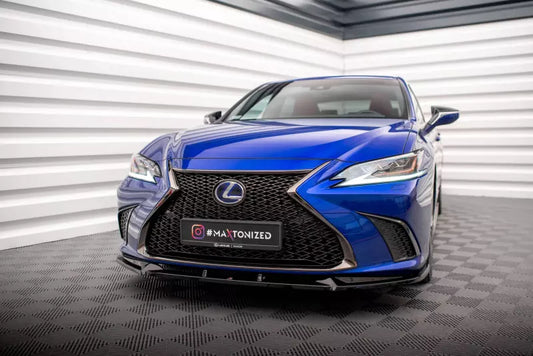 Maxton Design Frontlippe V.2 für Lexus ES F Sport Mk7 Hochglanz schwarz – Ansicht 1