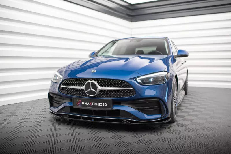 Maxton Design Frontlippe V.1 für Mercedes-Benz C AMG-Line W206 Hochglanz schwarz – Ansicht 1