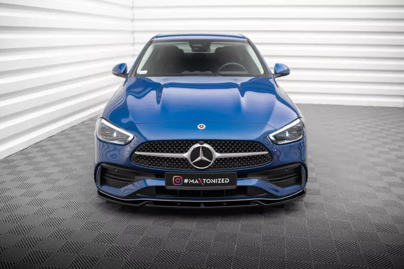 Maxton Design Frontlippe V.1 für Mercedes-Benz C AMG-Line W206 Hochglanz schwarz – Ansicht 2