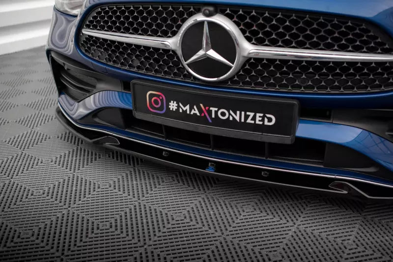 Maxton Design Frontlippe V.1 für Mercedes-Benz C AMG-Line W206 Hochglanz schwarz – Ansicht 3