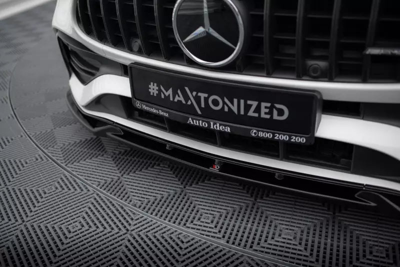 Maxton Design Frontlippe V.1 für Mercedes-Benz C AMG-Line W206 Hochglanz schwarz – Ansicht 4