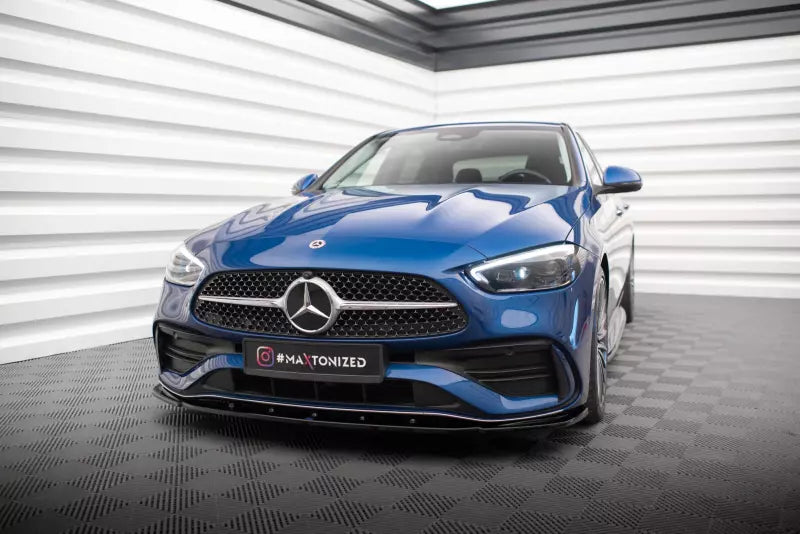Maxton Design Frontlippe V.2 für Mercedes-Benz C AMG-Line W206 Hochglanz schwarz – Ansicht 1