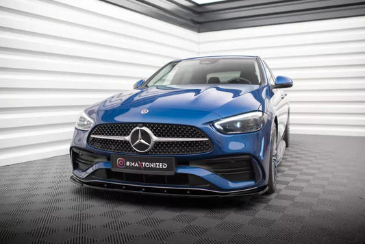 Maxton Design Frontlippe V.2 für Mercedes-Benz C AMG-Line W206 Hochglanz schwarz – Ansicht 1