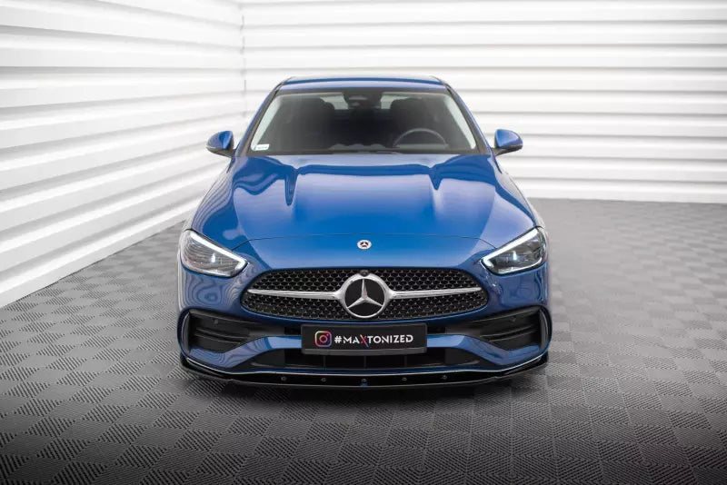 Maxton Design Frontlippe V.2 für Mercedes-Benz C AMG-Line W206 Hochglanz schwarz – Ansicht 2