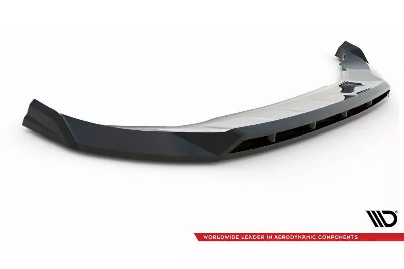 Maxton Design Frontlippe V.2 für Audi Q4 e-tron Sportback Mk1 Hochglanz schwarz – Ansicht 4
