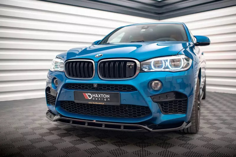 Maxton Design Frontlippe V.3 für BMW X5 M F85 / X6 M F86 Hochglanz schwarz – Ansicht 1