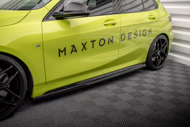 Maxton Design Seitenschweller (Paar) V.4 für BMW 1er F40 M-Paket/ M135i Hochglanz schwarz – Ansicht 1