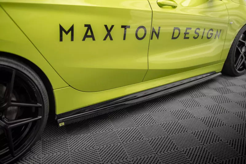 Maxton Design Seitenschweller (Paar) V.4 für BMW 1er F40 M-Paket/ M135i Hochglanz schwarz – Ansicht 2