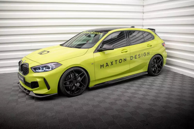 Maxton Design Seitenschweller (Paar) V.4 für BMW 1er F40 M-Paket/ M135i Hochglanz schwarz – Ansicht 3