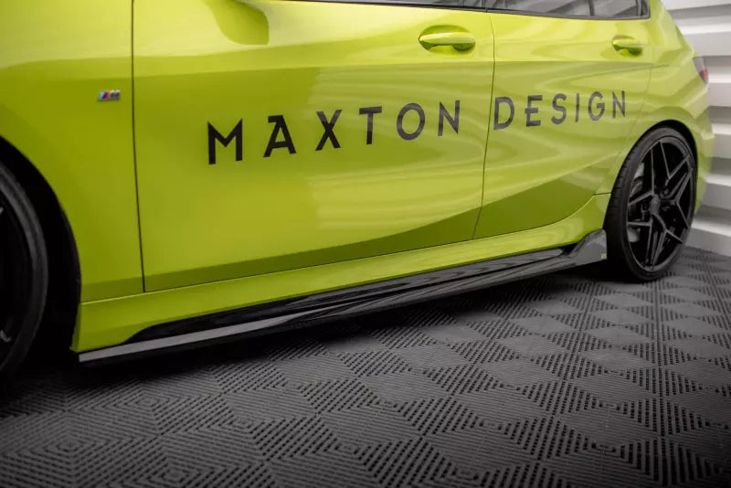 Maxton Design Seitenschweller (Paar) V.5 für BMW 1er F40 M-Paket/ M135i Hochglanz schwarz – Ansicht 1
