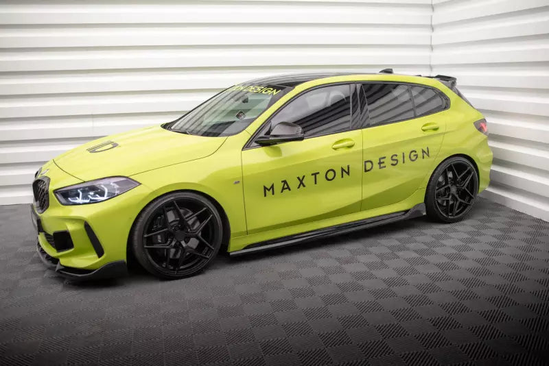 Maxton Design Seitenschweller (Paar) V.5 für BMW 1er F40 M-Paket/ M135i Hochglanz schwarz – Ansicht 3
