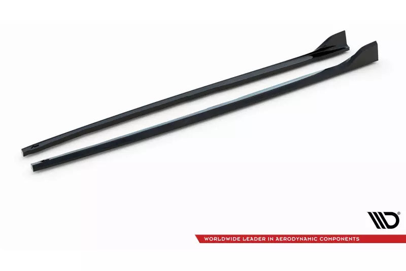 Maxton Design Seitenschweller (Paar) V.5 für BMW 1er F40 M-Paket/ M135i Hochglanz schwarz – Ansicht 4