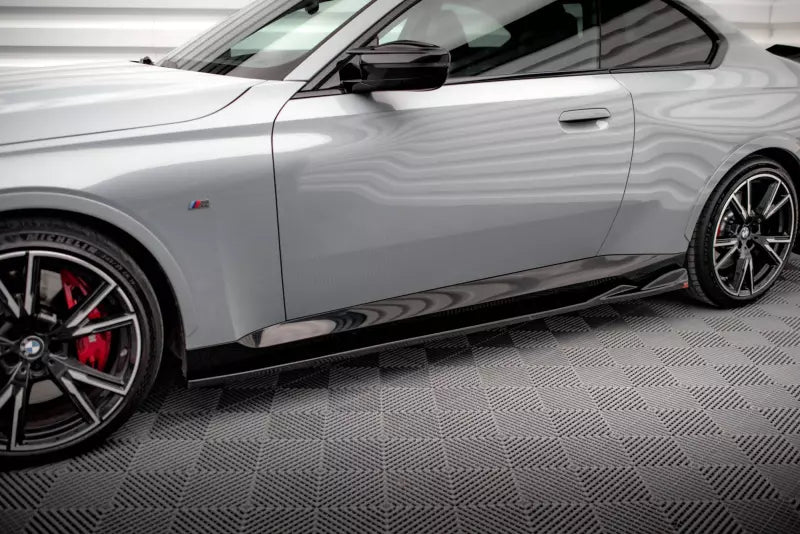 Maxton Design Seitenschweller (Paar) für BMW 2 Coupe M-Paket / M240i G42 Hochglanz schwarz – Ansicht 1