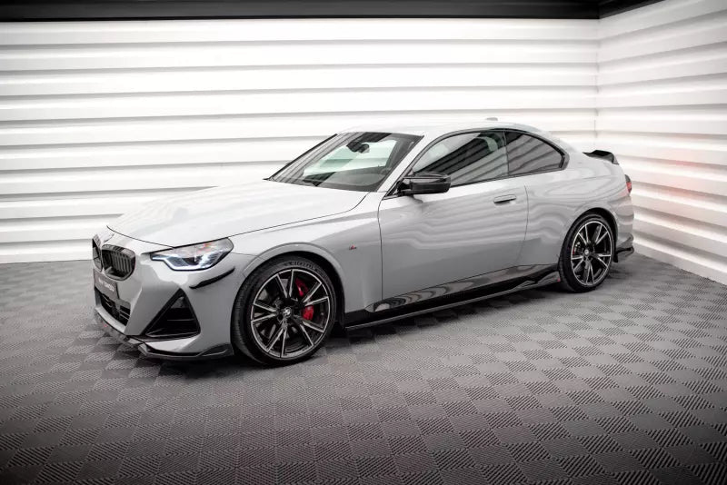 Maxton Design Seitenschweller (Paar) für BMW 2 Coupe M-Paket / M240i G42 Hochglanz schwarz – Ansicht 2