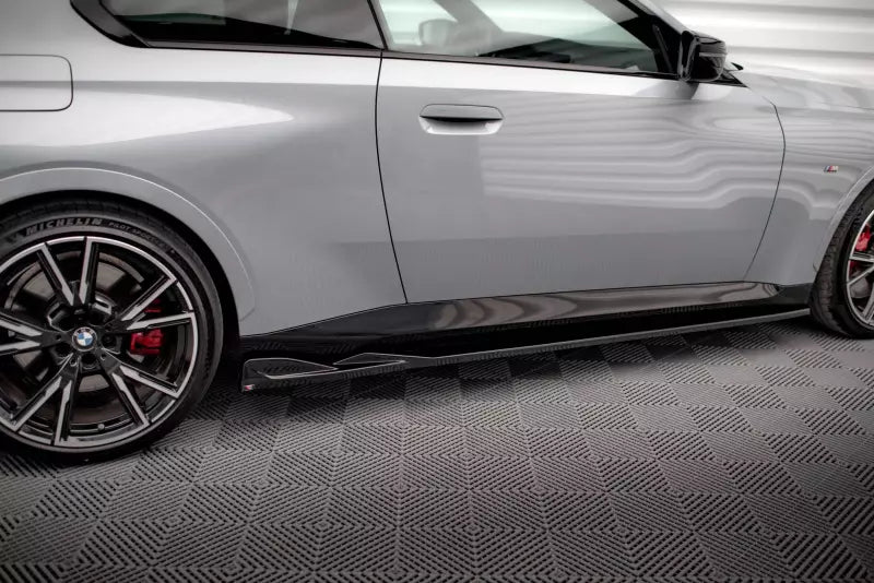 Maxton Design Seitenschweller (Paar) für BMW 2 Coupe M-Paket / M240i G42 Hochglanz schwarz – Ansicht 3