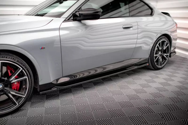 Maxton Design Seitenschweller (Paar) V.2 für BMW 2 Coupe M-Paket / M240i G42 Hochglanz schwarz – Ansicht 1