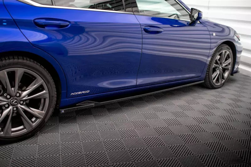 Maxton Design Seitenschweller (Paar) für Lexus ES F Sport Mk7 Hochglanz schwarz – Ansicht 2