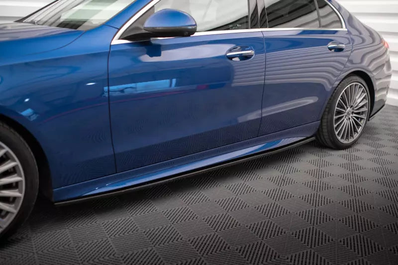 Maxton Design Seitenschweller (Paar) für Mercedes-Benz C AMG-Line W206 Hochglanz schwarz – Ansicht 1