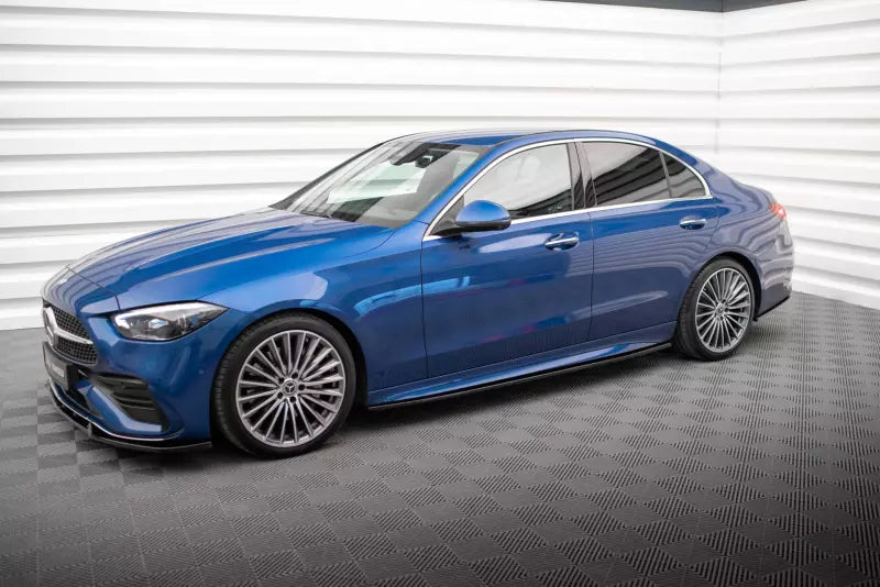 Maxton Design Seitenschweller (Paar) für Mercedes-Benz C AMG-Line W206 Hochglanz schwarz – Ansicht 3