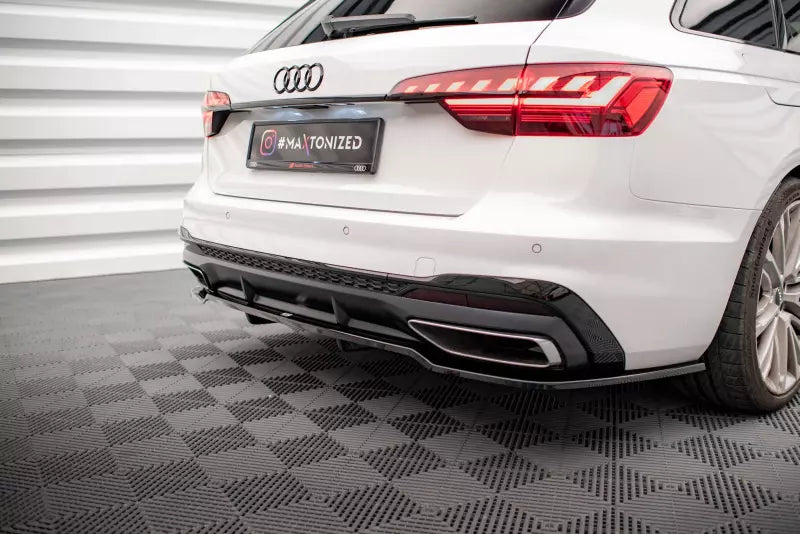 Maxton Design Heckdiffusor DTM Look für Audi A4 S-Line B9 Facelift Hochglanz schwarz – Ansicht 3