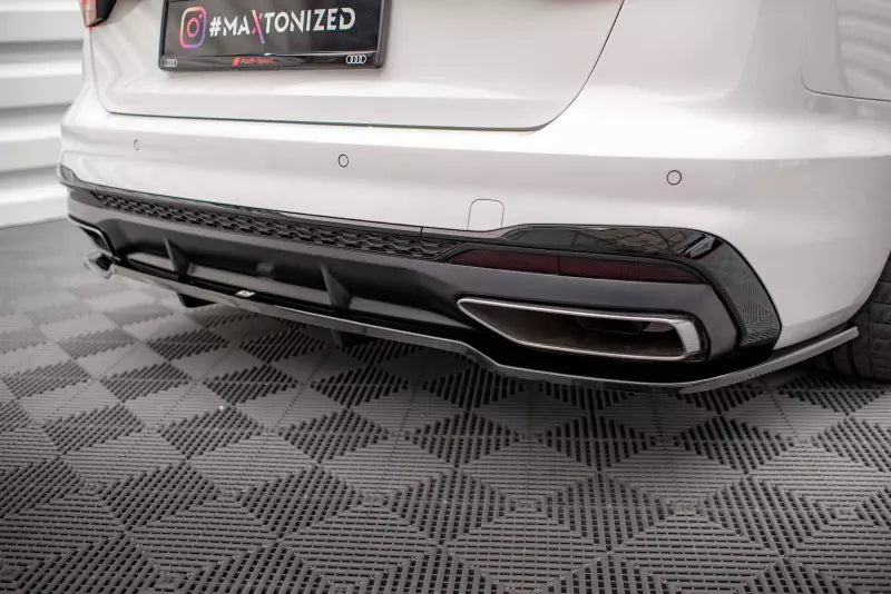 Maxton Design Heckdiffusor DTM Look für Audi A4 S-Line B9 Facelift Hochglanz schwarz – Ansicht 4