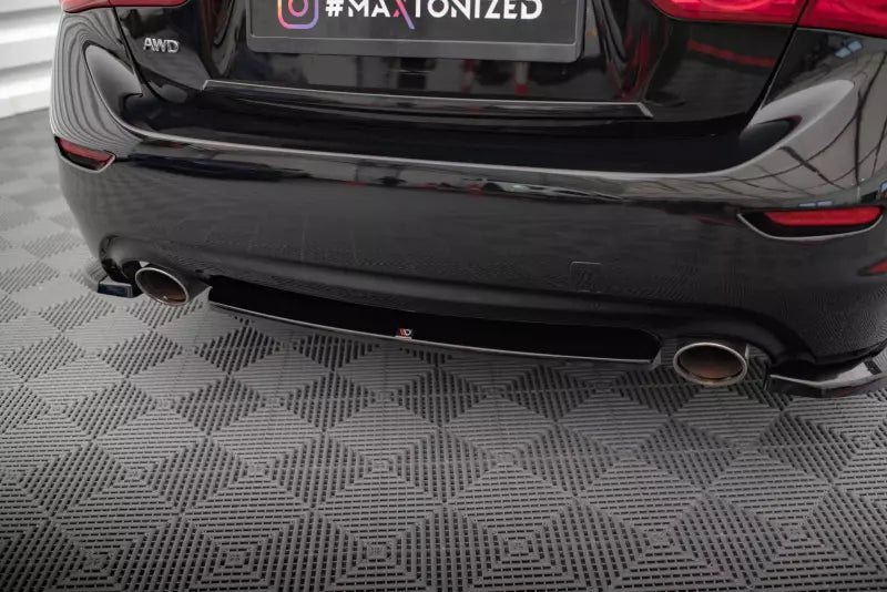 Maxton Design Heckdiffusor für Infiniti Q50 S Mk1 Hochglanz schwarz – Ansicht 1
