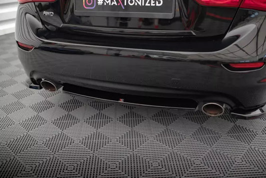 Maxton Design Heckdiffusor für Infiniti Q50 S Mk1 Hochglanz schwarz – Ansicht 1