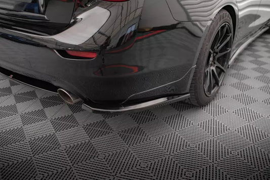Maxton Design Diffusor Flaps für Infiniti Q50 S Mk1 Hochglanz schwarz – Ansicht 1