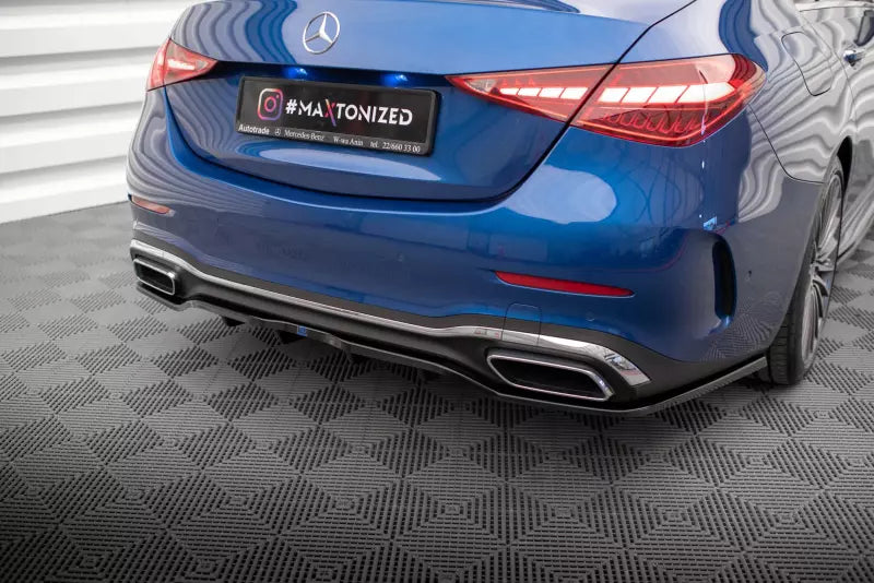 Maxton Design Heckdiffusor DTM Look fürMercedes-Benz C AMG-Line W206 Hochglanz schwarz – Ansicht 1