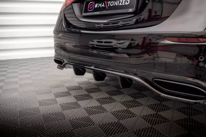 Maxton Design Heckdiffusor DTM Look fürMercedes-Benz S AMG-Line W223 Hochglanz schwarz – Ansicht 2