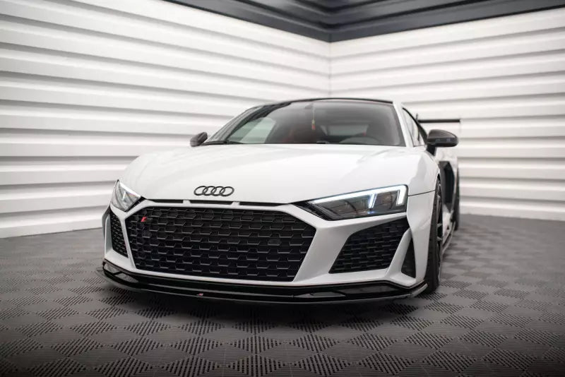 Maxton Design Frontlippe V.2 für Audi R8 Mk2 Facelift Hochglanz schwarz – Ansicht 1