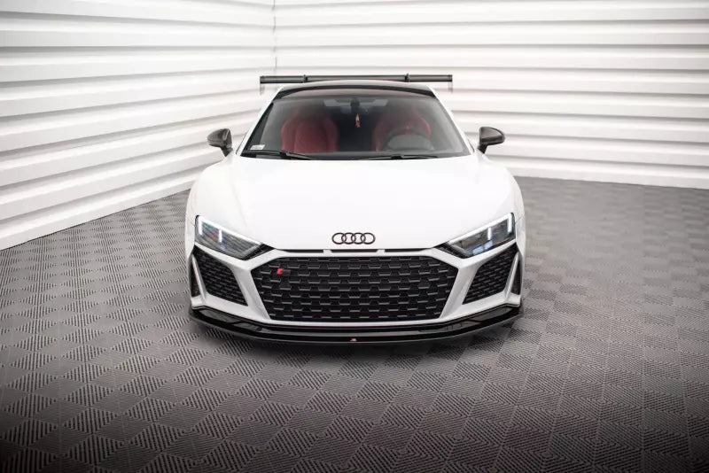 Maxton Design Frontlippe V.2 für Audi R8 Mk2 Facelift Hochglanz schwarz – Ansicht 2