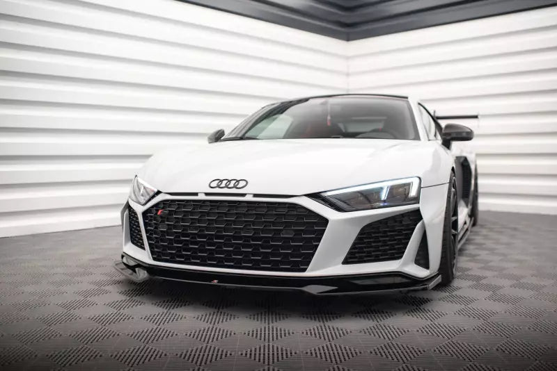 Maxton Design Frontlippe V.3 für Audi R8 Mk2 Facelift Hochglanz schwarz – Ansicht 1