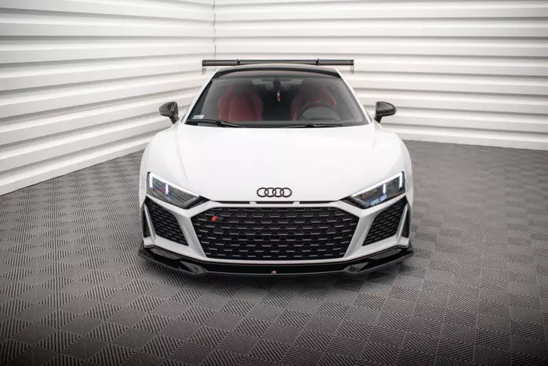 Maxton Design Frontlippe V.3 für Audi R8 Mk2 Facelift Hochglanz schwarz – Ansicht 2