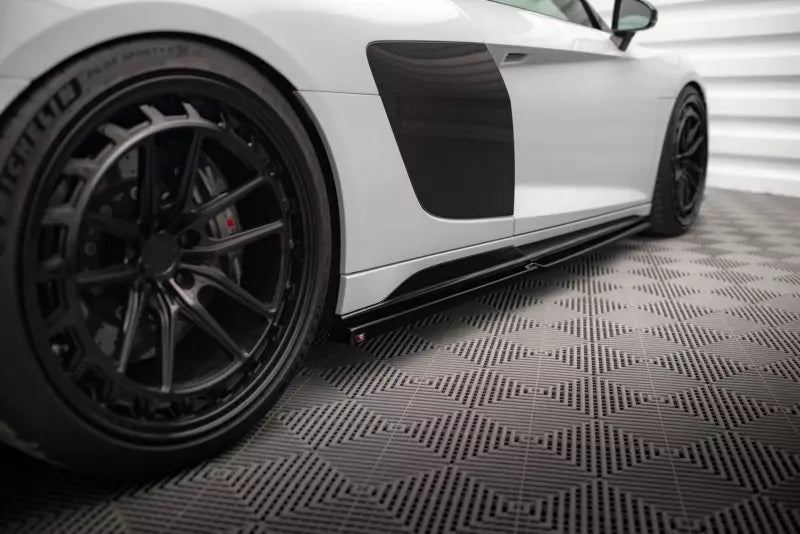 Maxton Design Seitenschweller (Paar) V.2 für Audi R8 Mk2 Facelift Hochglanz schwarz – Ansicht 1