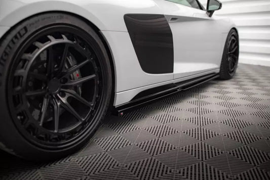 Maxton Design Seitenschweller (Paar) V.2 für Audi R8 Mk2 Facelift Hochglanz schwarz – Ansicht 1