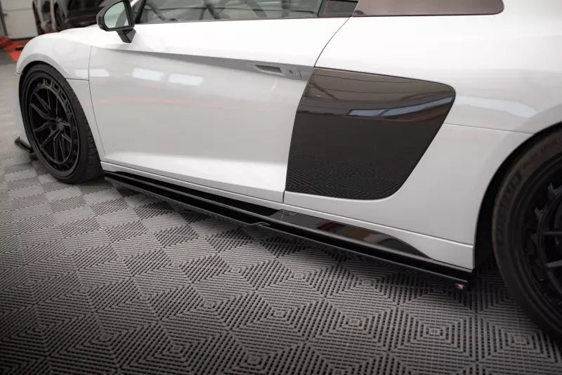 Maxton Design Seitenschweller (Paar) V.2 für Audi R8 Mk2 Facelift Hochglanz schwarz – Ansicht 4