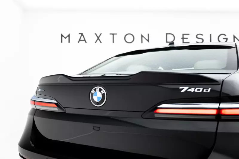 Maxton Design Heckspoiler 3D für BMW 7 M-Paket / M760e G70 Hochglanz schwarz – Ansicht 1