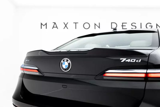 Maxton Design Heckspoiler 3D für BMW 7 M-Paket / M760e G70 Hochglanz schwarz – Ansicht 1