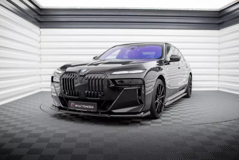 Maxton Design Frontlippe V.1 für BMW 7 M-Paket / M760e G70 Hochglanz schwarz – Ansicht 1