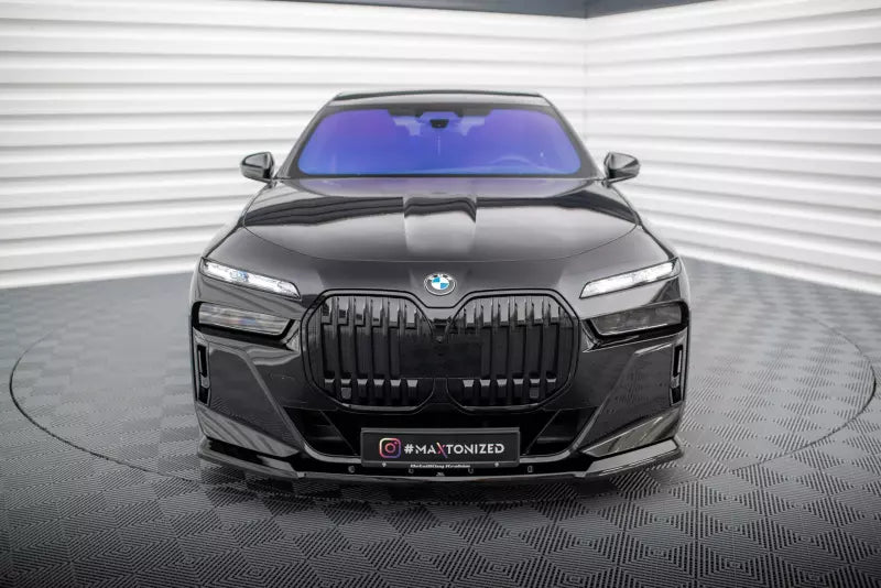 Maxton Design Frontlippe V.1 für BMW 7 M-Paket / M760e G70 Hochglanz schwarz – Ansicht 2