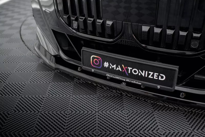 Maxton Design Frontlippe V.1 für BMW 7 M-Paket / M760e G70 Hochglanz schwarz – Ansicht 3