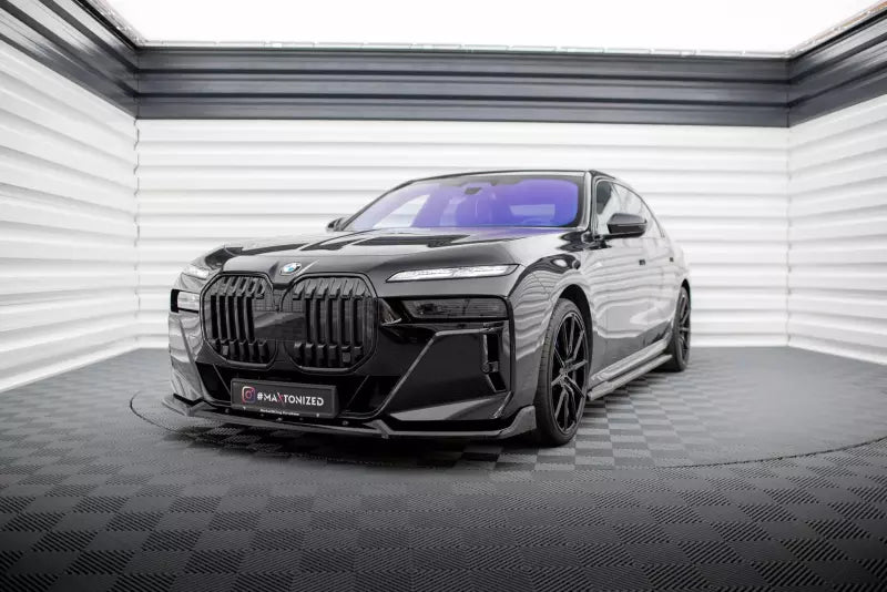 Maxton Design Frontlippe V.2 für BMW 7 M-Paket / M760e G70 Hochglanz schwarz – Ansicht 1