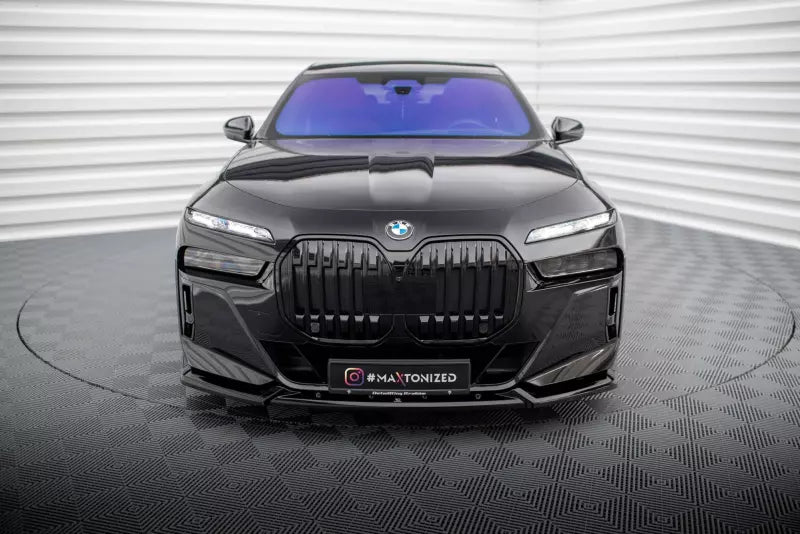 Maxton Design Frontlippe V.2 für BMW 7 M-Paket / M760e G70 Hochglanz schwarz – Ansicht 2