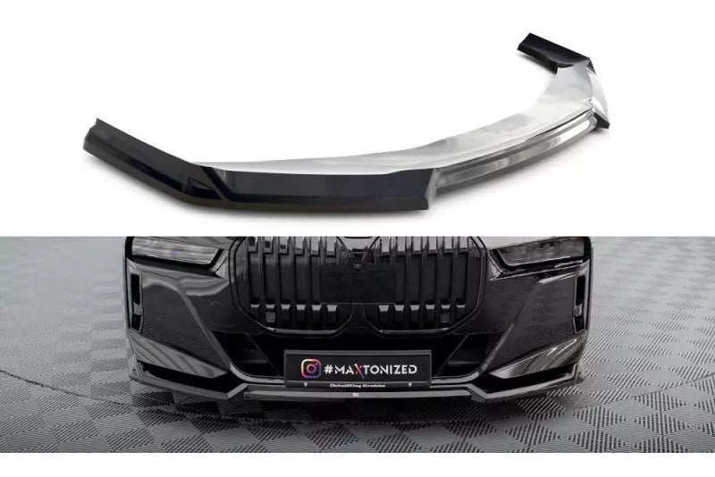 Maxton Design Frontlippe V.3 für BMW 7 M-Paket / M760e G70 Hochglanz schwarz – Ansicht 2